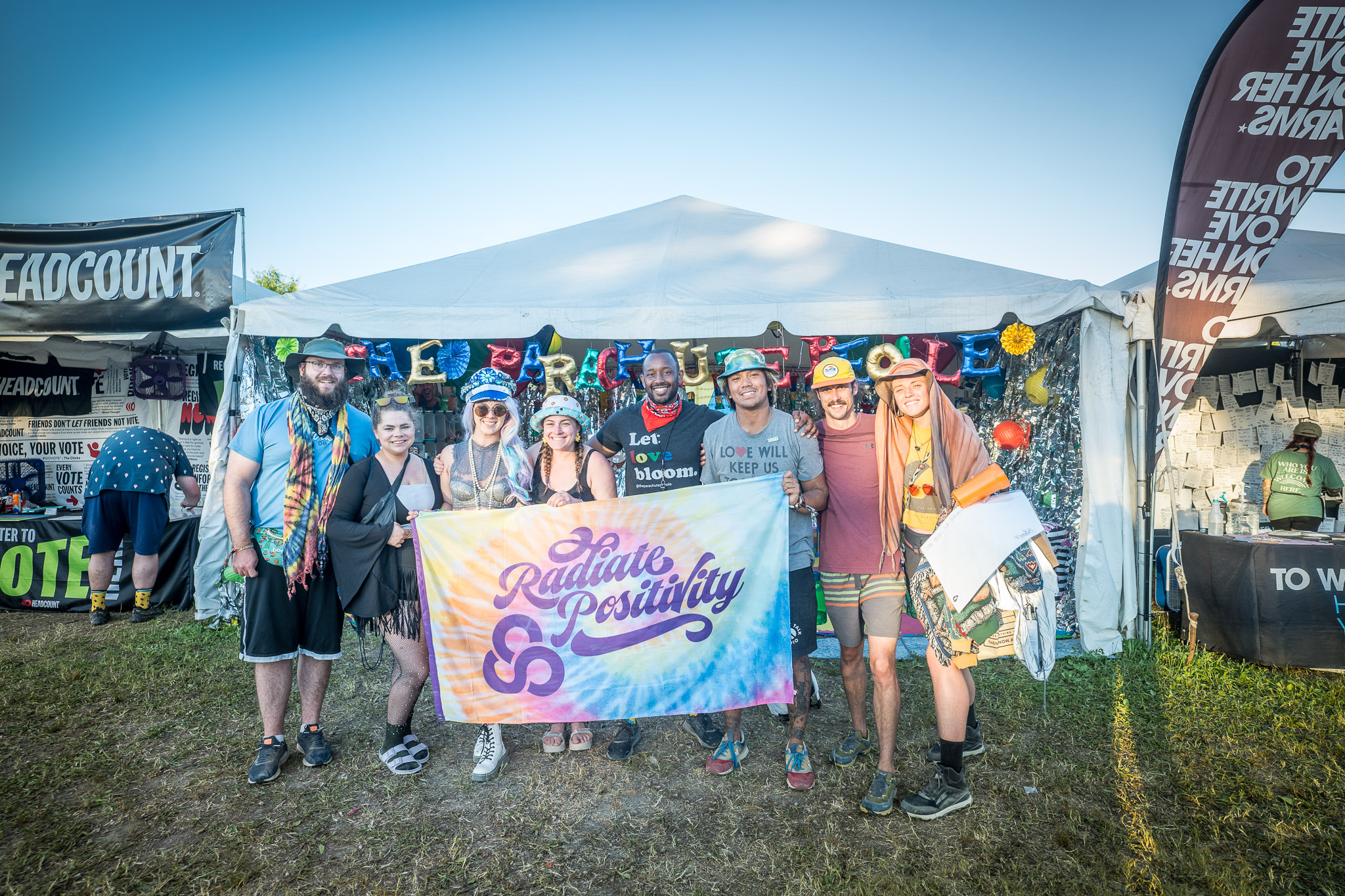 Bonnaroo Works Fund, people gather at festival