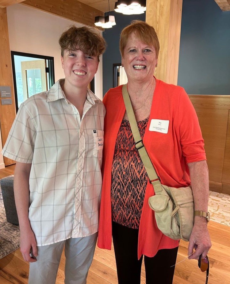 Kay Knox was a dear friend of Paula Herring’s and worked to establish the scholarship fund in her memory. She is pictured here with Sadie Boeskool. Sadie is the 2023 Recipient of the Paula Herring Memorial Scholarship and is attending the University of Cincinnati this year.