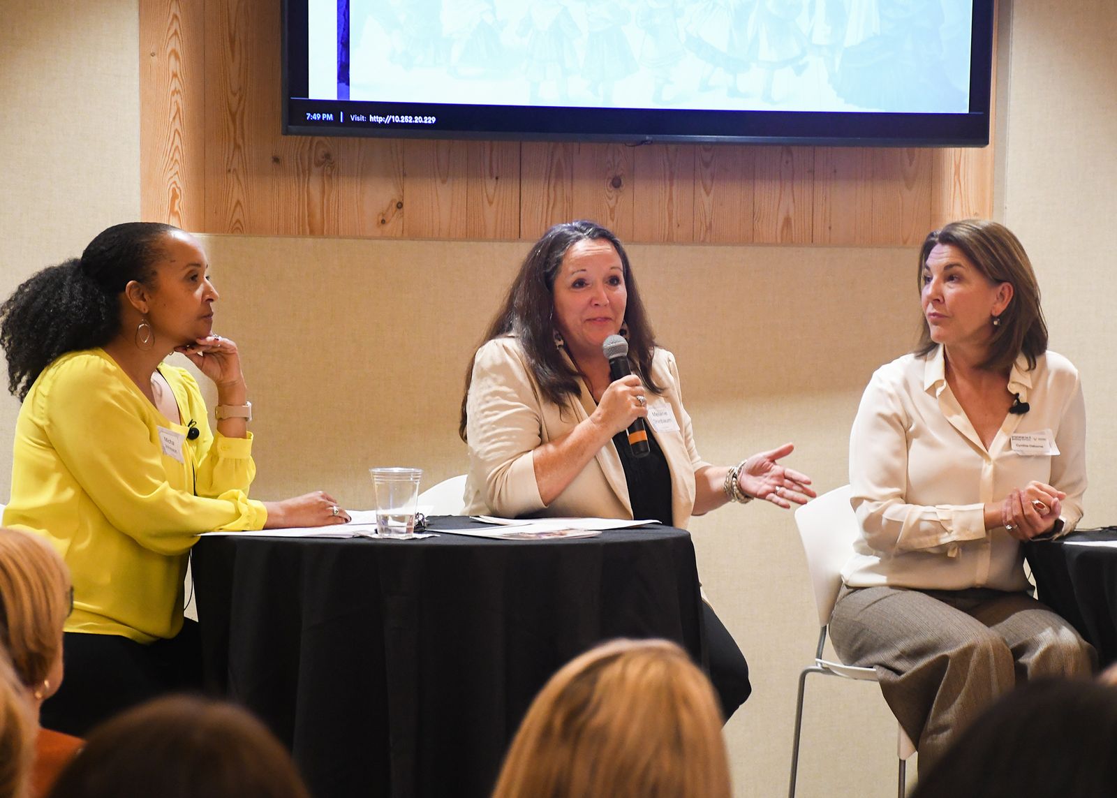 Women at Women's Fund Forum on Childcare