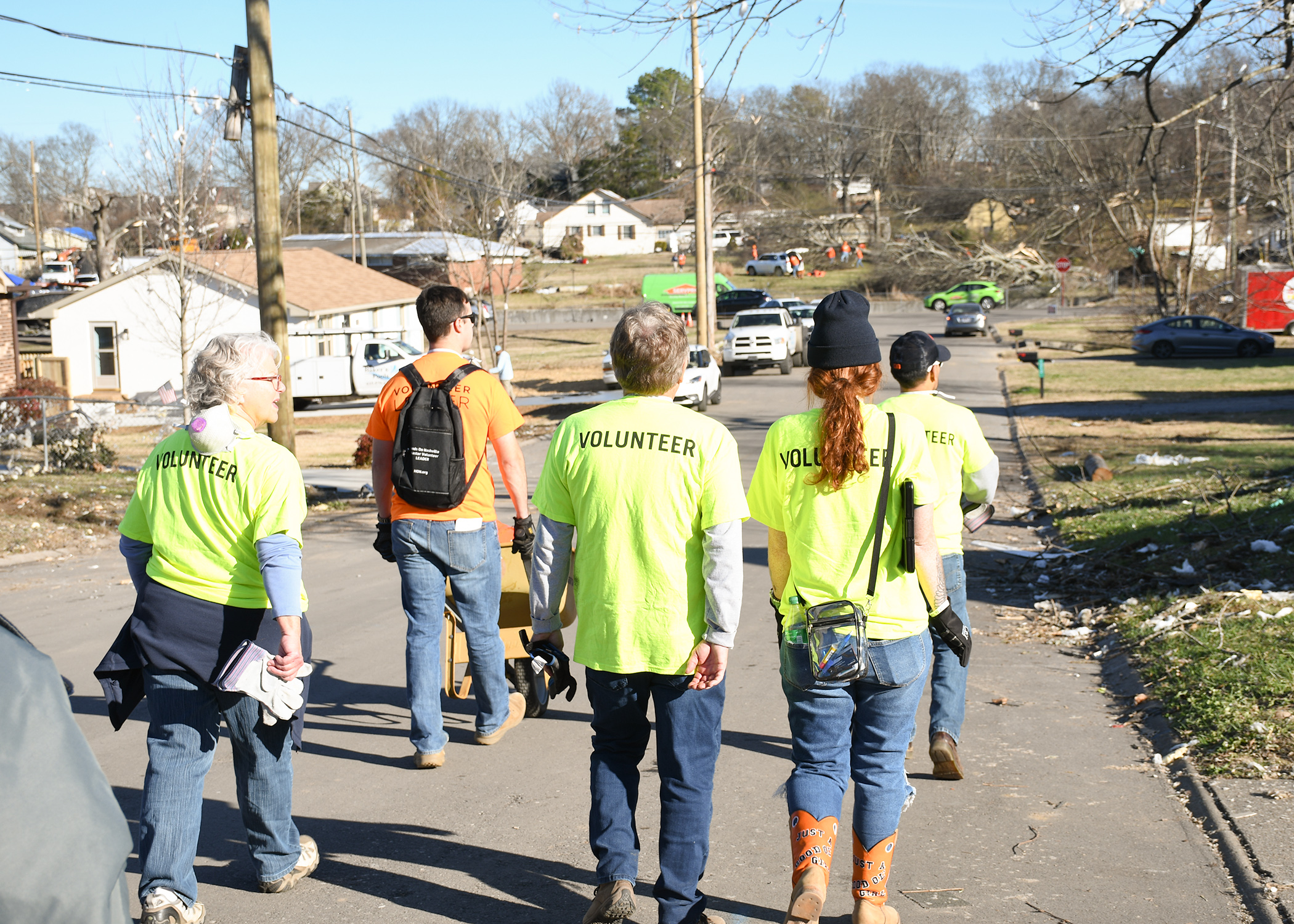 Hands on Nashville volunteers Madison tornado 2023