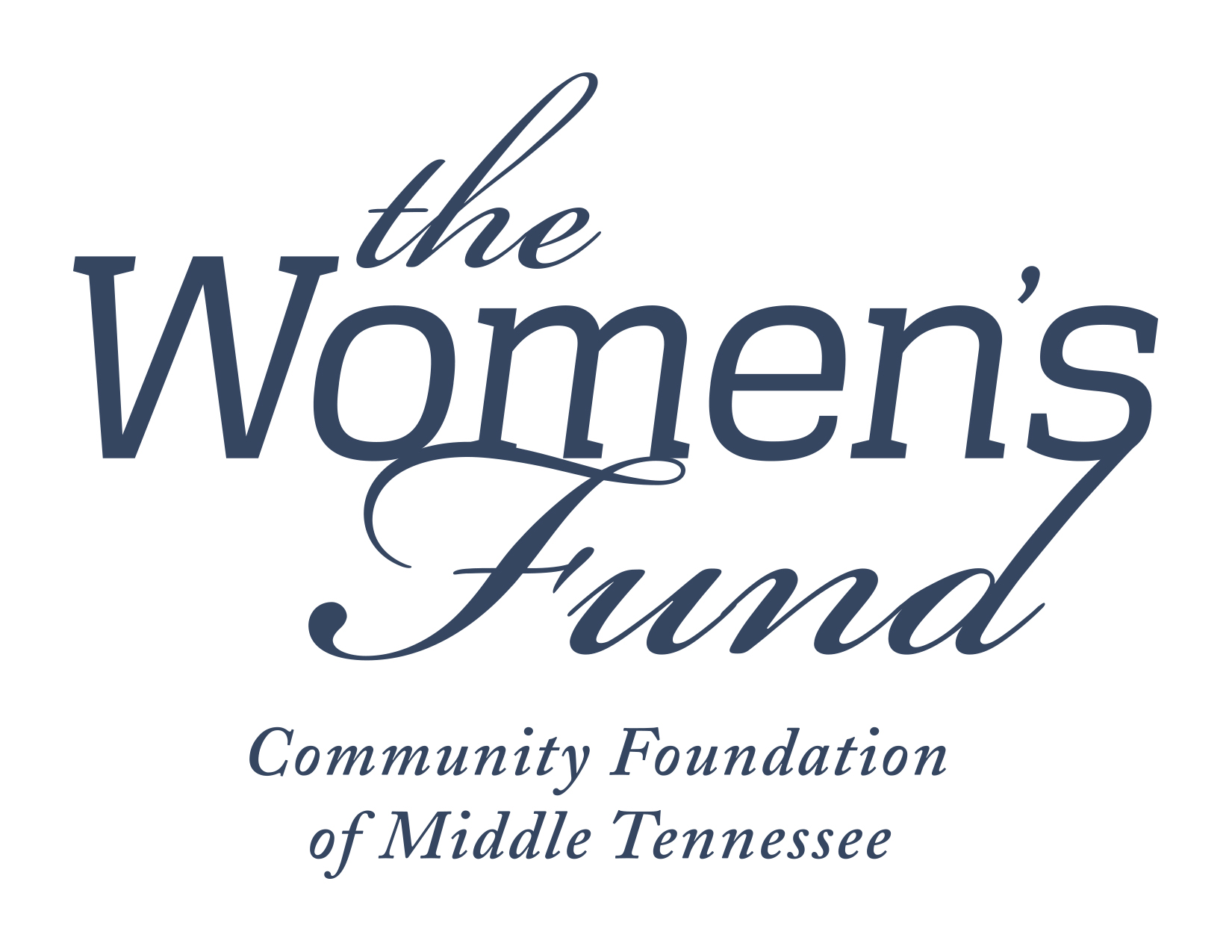 Women's Fund logo in navy