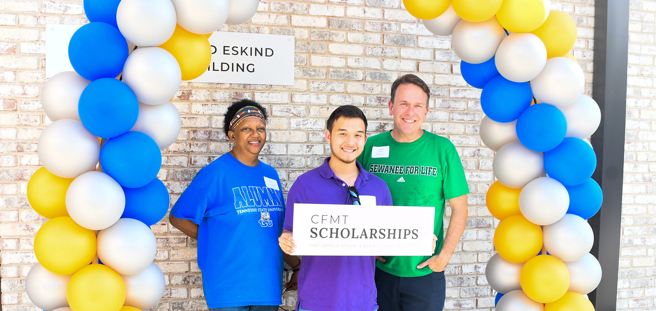 cfmt scholarship recipients pose at scholars event